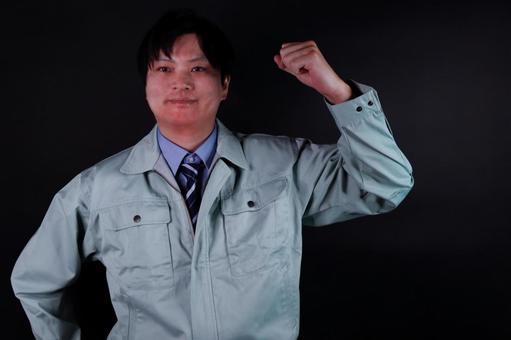 仕事に向かう男性のポーズ 仕事に向かう男性のポーズ 男性,ポーズ,仕事着の写真素材