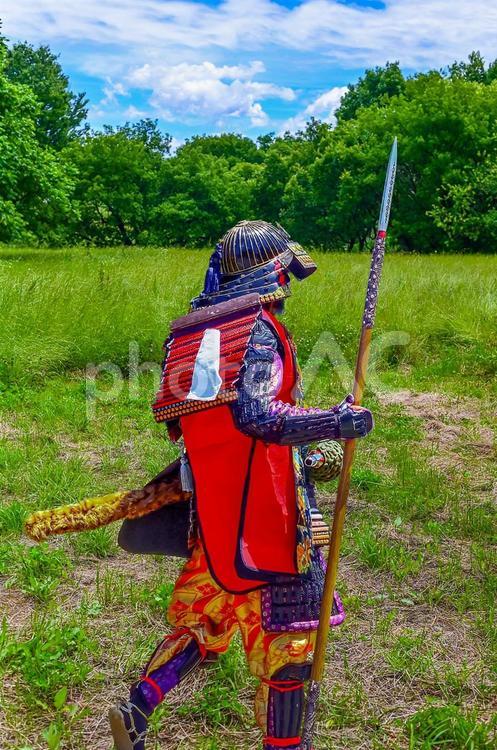 武者行列（Samurai） 戦国武者,侍,刀の写真素材