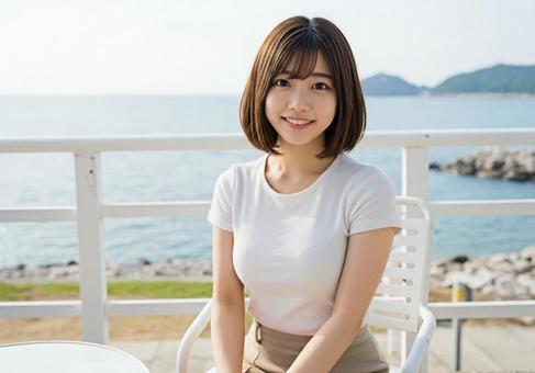 海に来ました 海に来ましたの写真