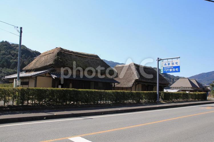 佐賀県多久市の森家住宅 森家住宅,くど造り民家,佐賀県の写真素材
