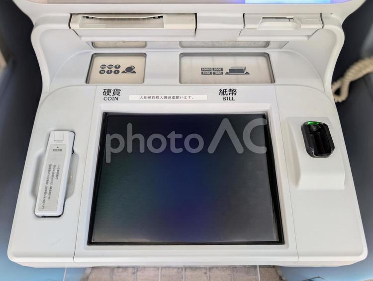 銀行ATM正面 2 atm,正面,銀行の写真素材