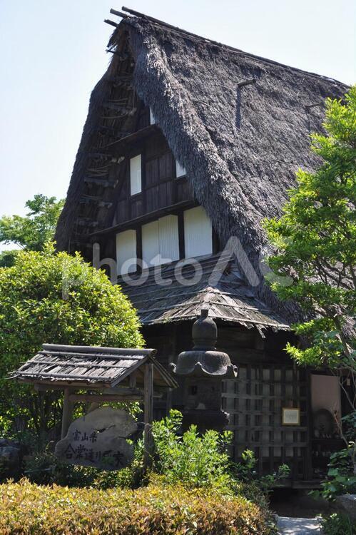 合掌造りの古民家 合掌造り,古民家,古いの写真素材