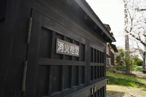 福岡 秋月 消火栓ボックス 福岡 秋月 消火栓ボックス 消火栓ボックス,消火栓,屋外消火栓の写真素材