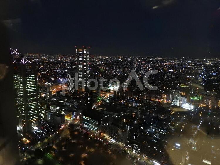 新宿の夜景2 夜景,新宿,都会の写真素材