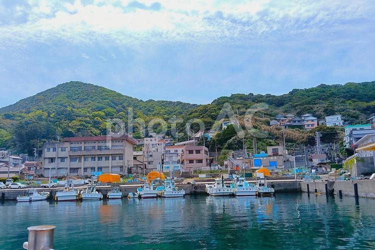 神島漁港 神島,港,島の写真素材