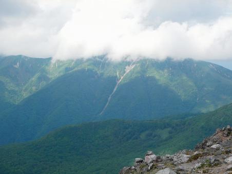 山頂から見える景色 山頂から見える景色の写真
