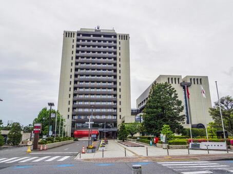 【栃木県】宇都宮市役所の外観 宇都宮市役所,宇都宮市,栃木県の写真素材