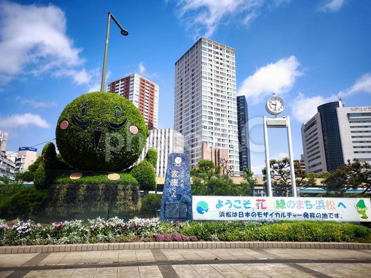 都会のオアシス 浜松,街,都市の写真素材