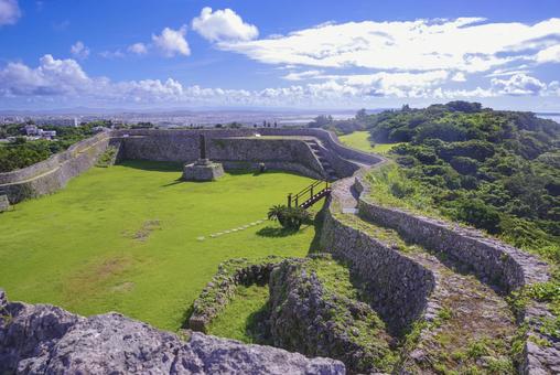 Nakagusuku Castle Ruins in Okinawa, JPG