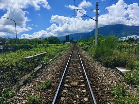 台湾鉄道の線路 線路,レール,鉄道の写真素材