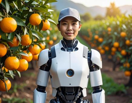 農業用アンドロイド・ミカン農園ガ豊作デスの写真