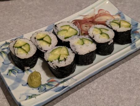 かっぱ巻き 和食,お寿司,かっぱ巻きの写真素材