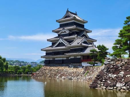 国宝 松本城 国宝 松本城 松本城,松本市,長野県の写真素材