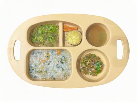 離乳食 離乳食 離乳食,手作り,食事の写真素材