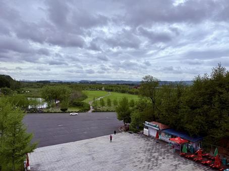 虎山長城　箭楼からの眺め 虎山長城,丹東,中国の写真素材