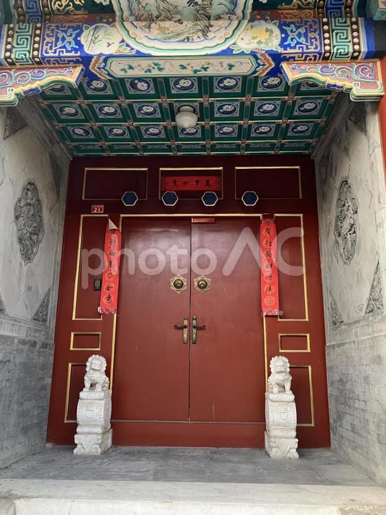 中国の古い住宅（胡同） 中国,北京,歴史の写真素材