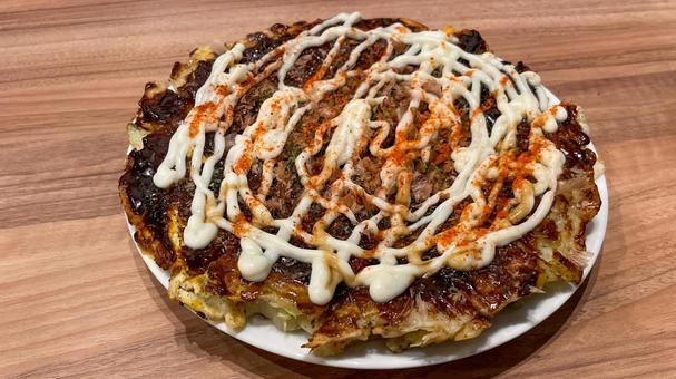 ふきやのお好み焼き ふきやのお好み焼き お好み焼き,ふきや,福岡の写真素材