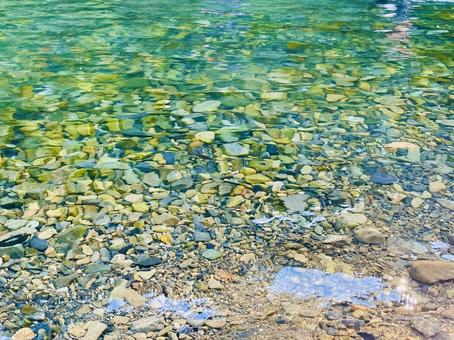 川の水面 川,水面,鹿児島の写真素材