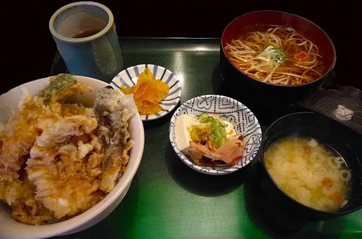 料理ーそばのセットメニュー 料理ーそばのセットメニュー そば,そばセット,日本そばの写真素材