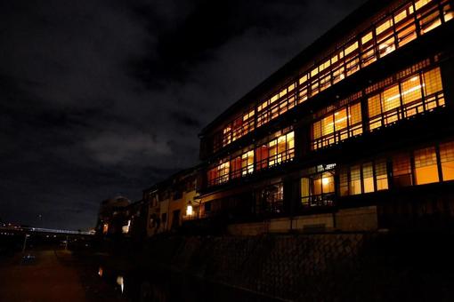 照片, 京都, 鸭川, 沿江, 