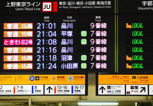 Photo, station, return home rush, electro-bright display panel, 
