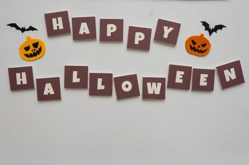 白背景に紫色文字のハロウィンデザイン 白背景に紫色文字のハロウィンデザイン ハロウィン,ジャックオランタン,万聖節前夜の写真素材