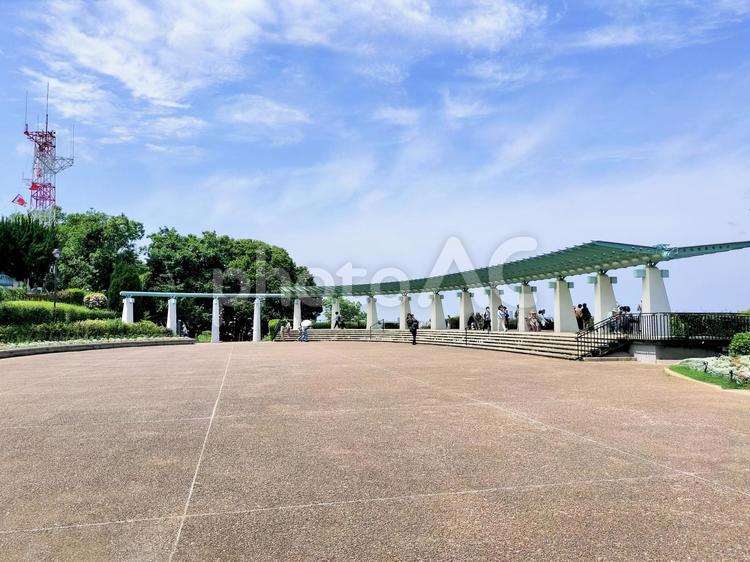 横浜・港の見える丘公園の展望広場 港の見える丘公園,展望広場,展望台の写真素材
