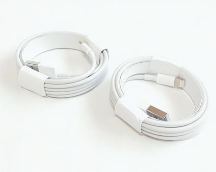 lightning usb ケーブル lightning usb ケーブル lightning,usb,ケーブルの写真素材