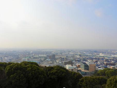 小牧市街地と名古屋高速道路2 小牧市,小牧,名古屋高速道路の写真素材