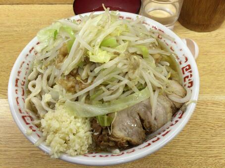 二郎系ラーメン 二郎系ラーメン,二郎系インスパイア,二郎系の写真素材