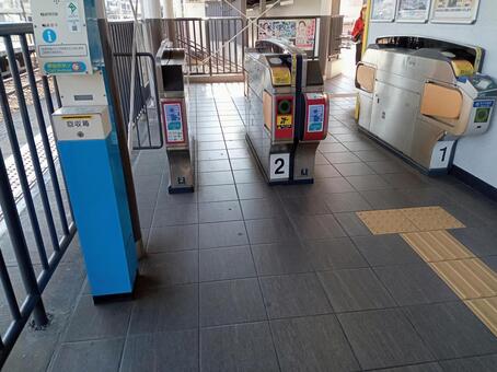 法善寺駅の改札口 改札口,通学,通勤の写真素材
