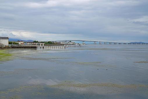 パワースポット　満月寺・浮御堂⑲　大橋　 滋賀県大津市,満月寺,浮御堂の写真素材
