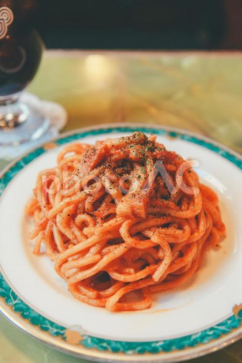 昭和の昔ながらのナポリタン ナポリタン,昭和レトロ,料理の写真素材