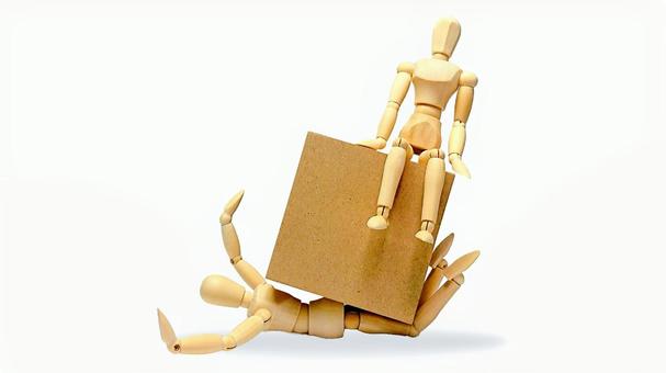 負荷をかけるデッサン人形 負荷をかけるデッサン人形の写真