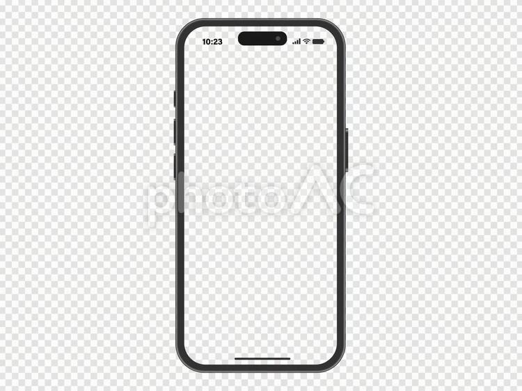 画面くりぬき　iPhoneアイコン付き２ スマートフォン,スマホ,ビジネスの写真素材