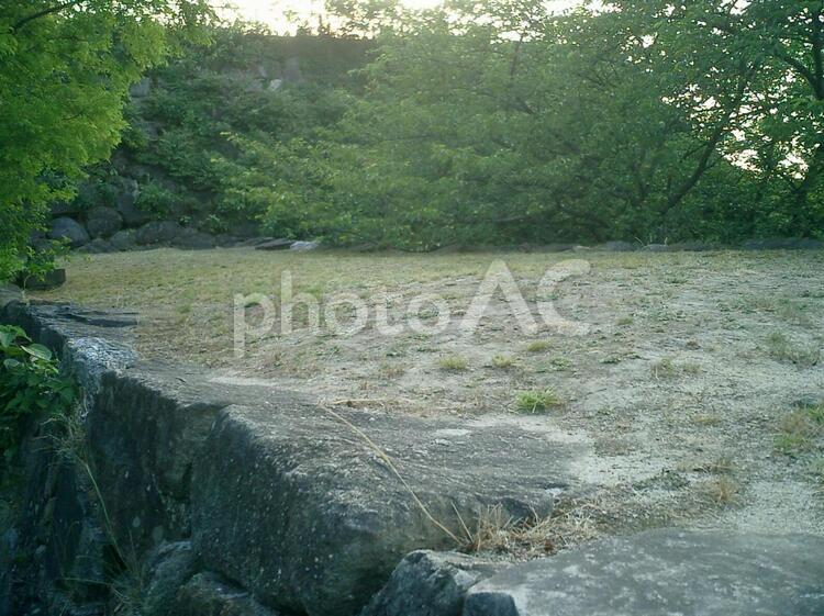 福岡城の石垣 福岡城,福岡,福岡県の写真素材