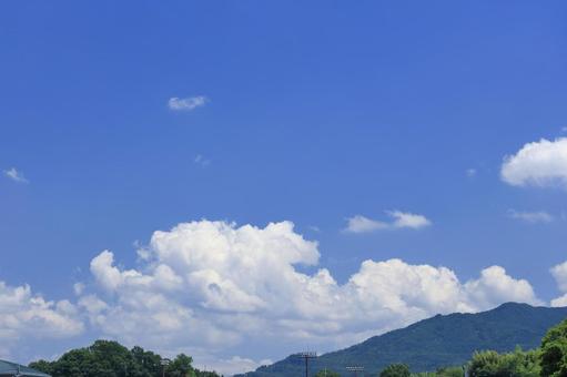 入道雲 青空 夏 青空,夏空,入道雲の写真素材