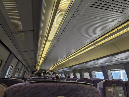 新幹線の車内(500系) 新幹線の車内(500系) 新幹線,車内,シートの写真素材