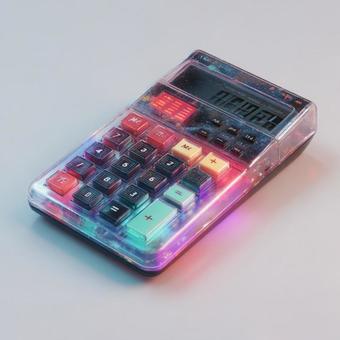 かっこいい電卓 かっこいい電卓の写真