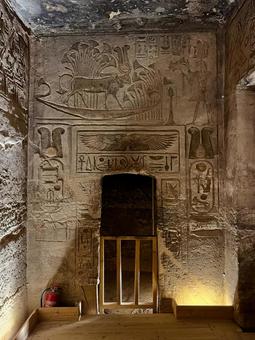 アブシンベル神殿の壁画 世界遺産,エジプト,外国の写真素材