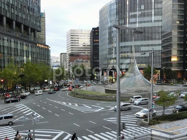 名古屋駅前交差点付近 名駅通り,名駅通,名古屋の写真素材