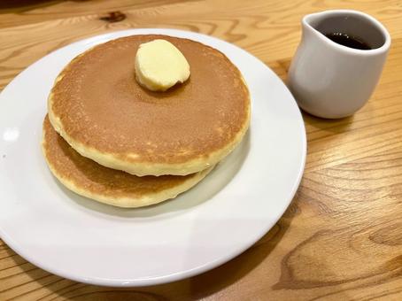 パンケーキとシロップ パンケーキとシロップ パンケーキ,ケーキ,ホットケーキの写真素材