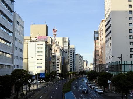 那覇市中心部を通過する国道58号3 那覇市中心部を通過する国道58号3 那覇市,久茂地,松山の写真素材