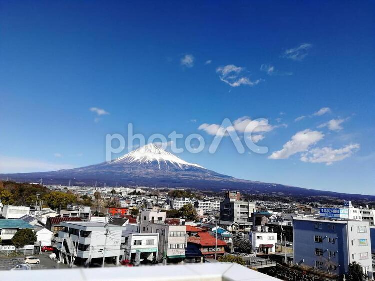 富士山世界遺産センター展望室からの富士山 富士山,世界遺産,センターの写真素材