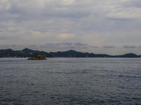 【愛媛県】松山市・興居島 興居島,離島,島の写真素材