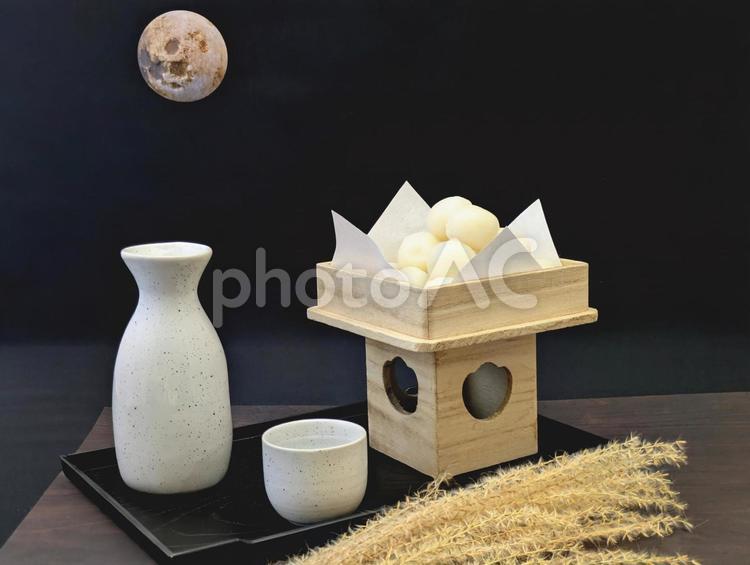 秋イメージ（お月見）12 秋,お月見,十五夜の写真素材