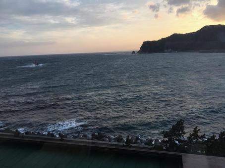 夕方の海 夕方の海の写真