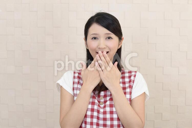 笑顔の主婦 女性,女,主婦の写真素材