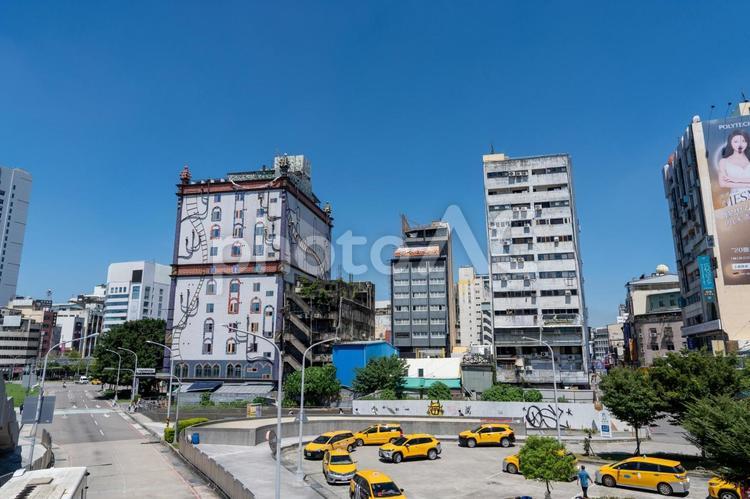 台中駅前の風景 台湾,台中,アジアの写真素材