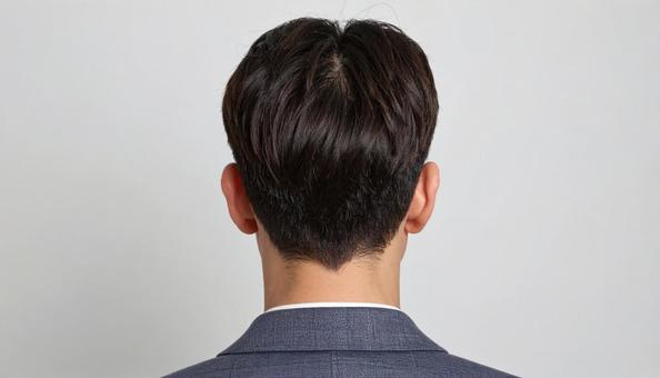 日本人男性の頭頂部 日本人男性の頭頂部の写真